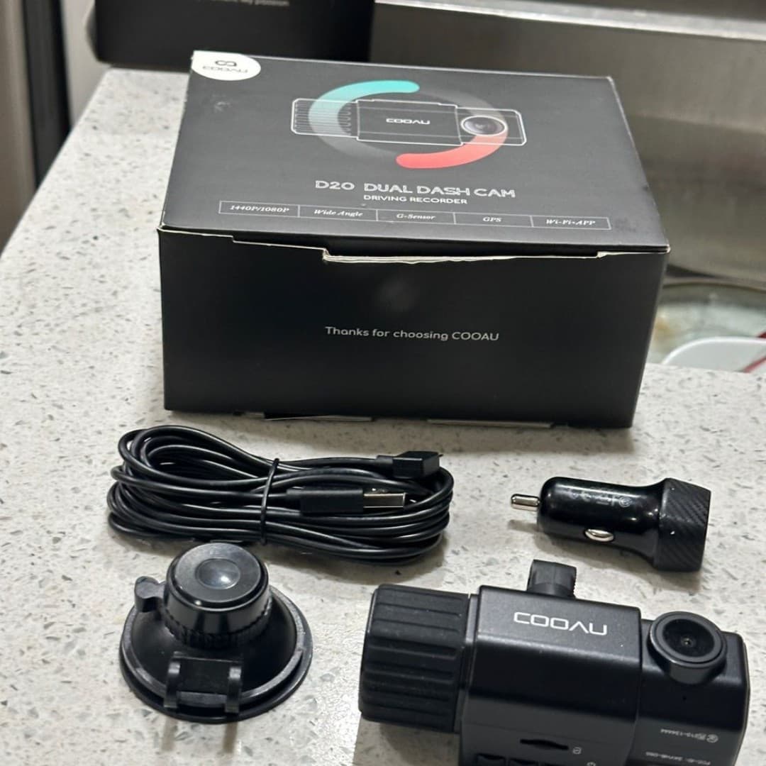 COOAU Dual Dash Cam Front and Inside, Built-in GPS and WI-FI - Thumbnail 4