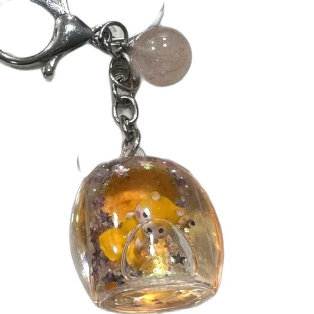 Keychain with car figure and glitter - Thumbnail 2