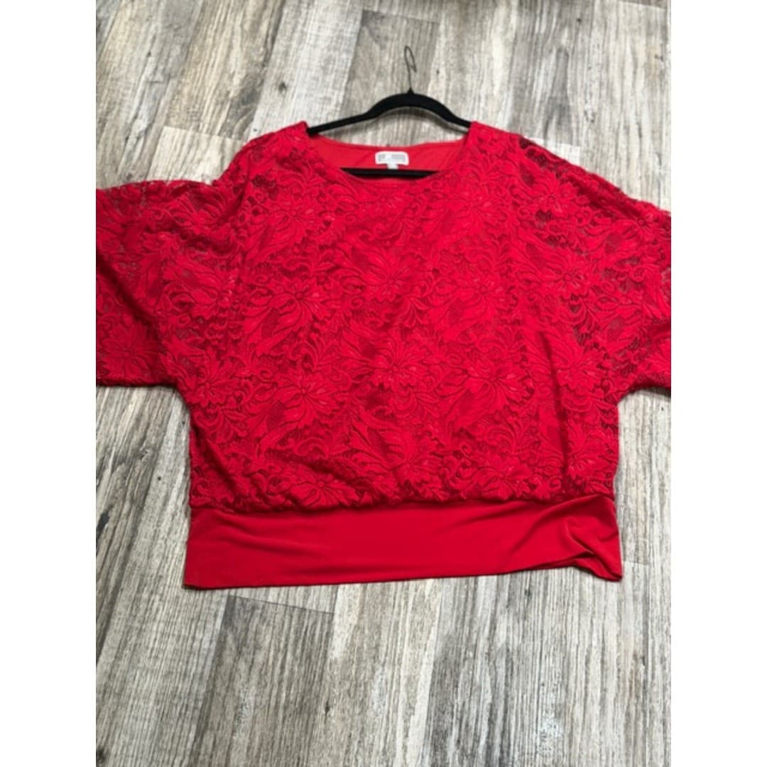 JM Collection Full Lace Top blouse - Thumbnail 6