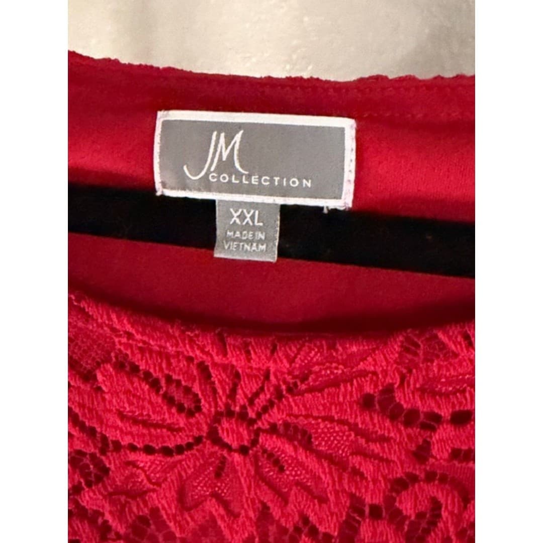 JM Collection Full Lace Top blouse - Thumbnail 3