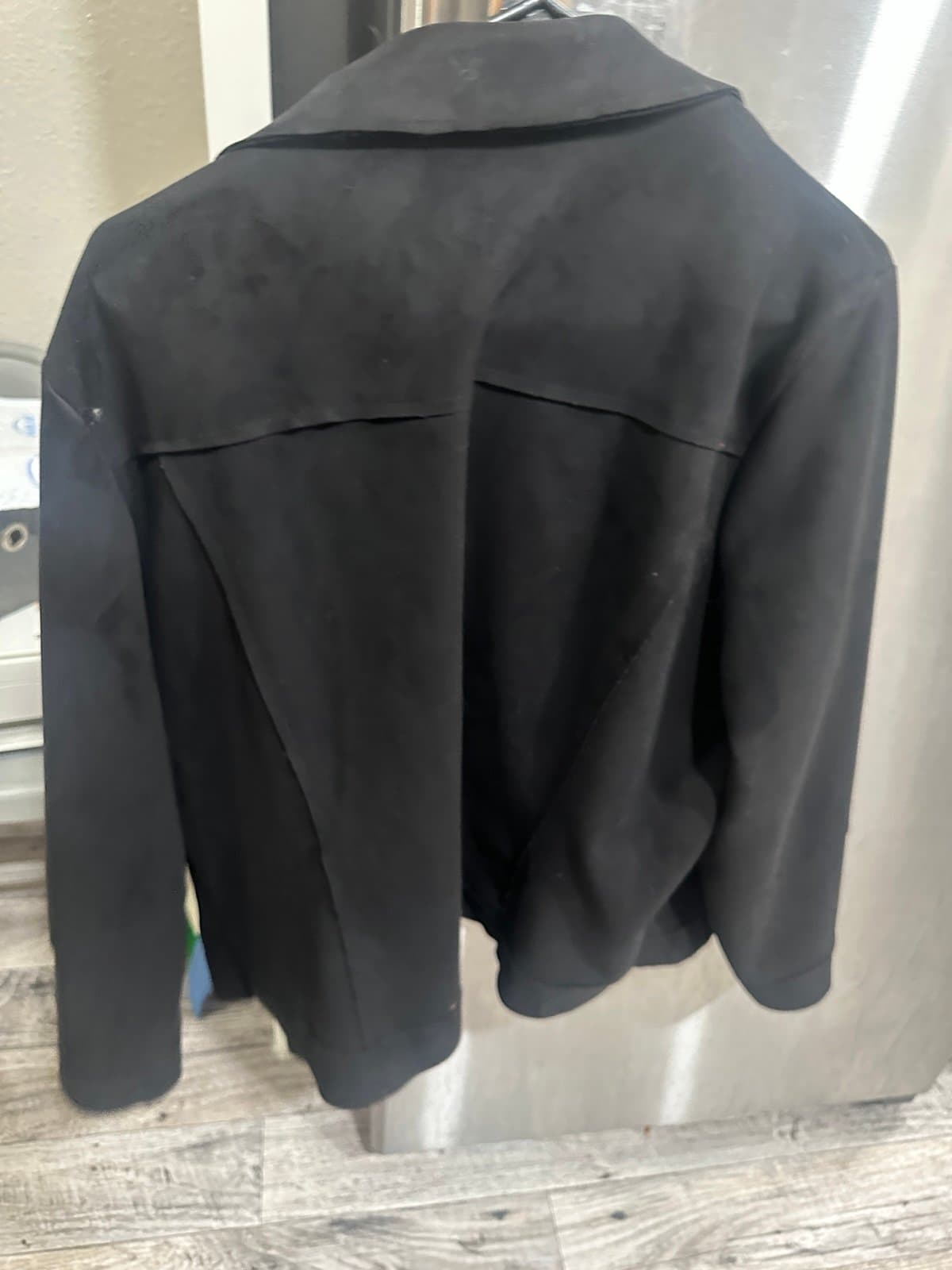 Black faux suede jacket - Thumbnail 5