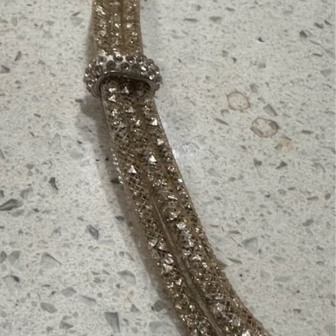 gold triple-strand necklace - Thumbnail 5