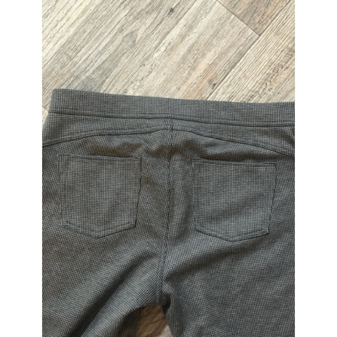 Simply Vera Vera Wang Skinny Pants Gray Plaid Stretch Work Career Size L - Thumbnail 7