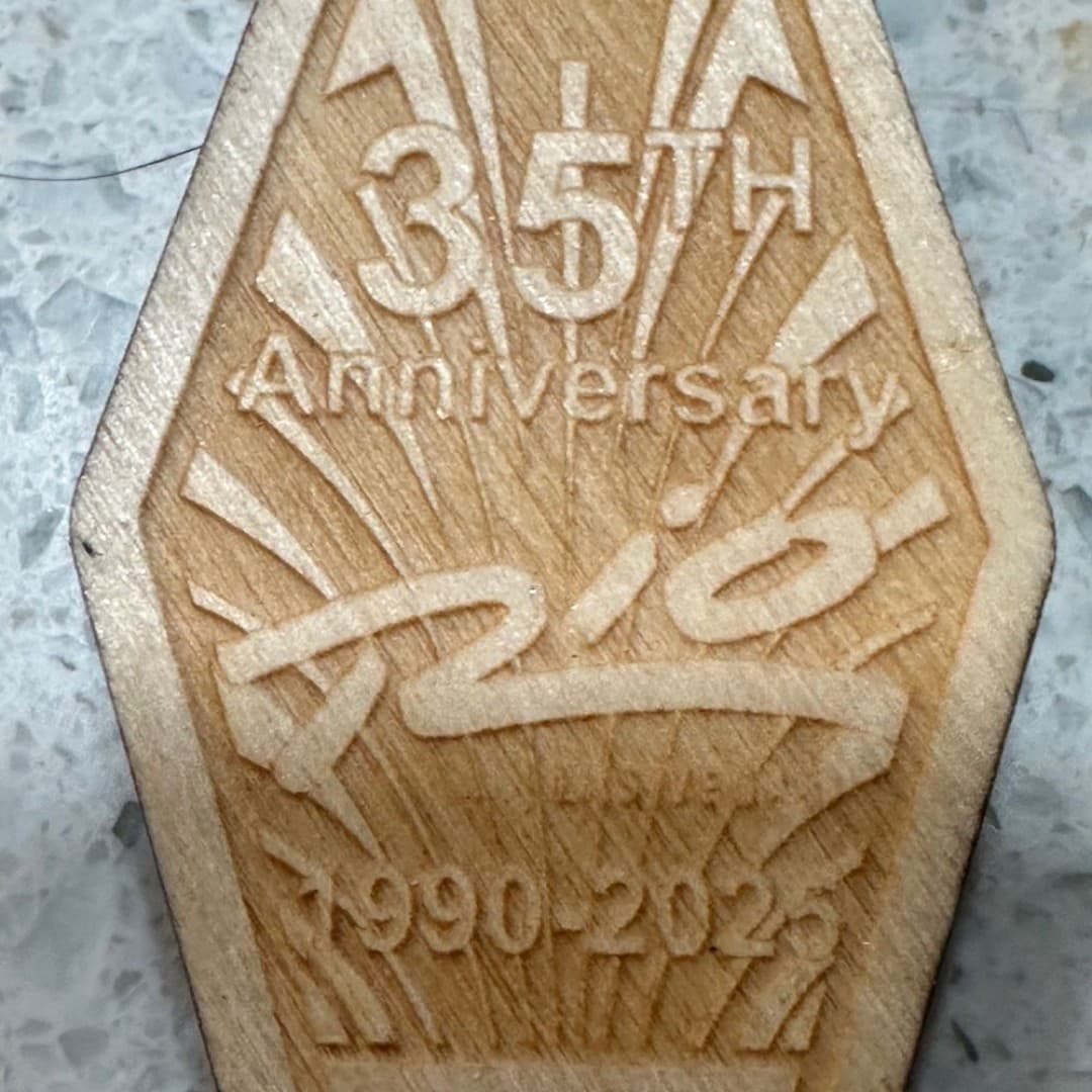 Rio Hotel Las Vegas 35th Anniversary Wooden Keychain - Thumbnail 2