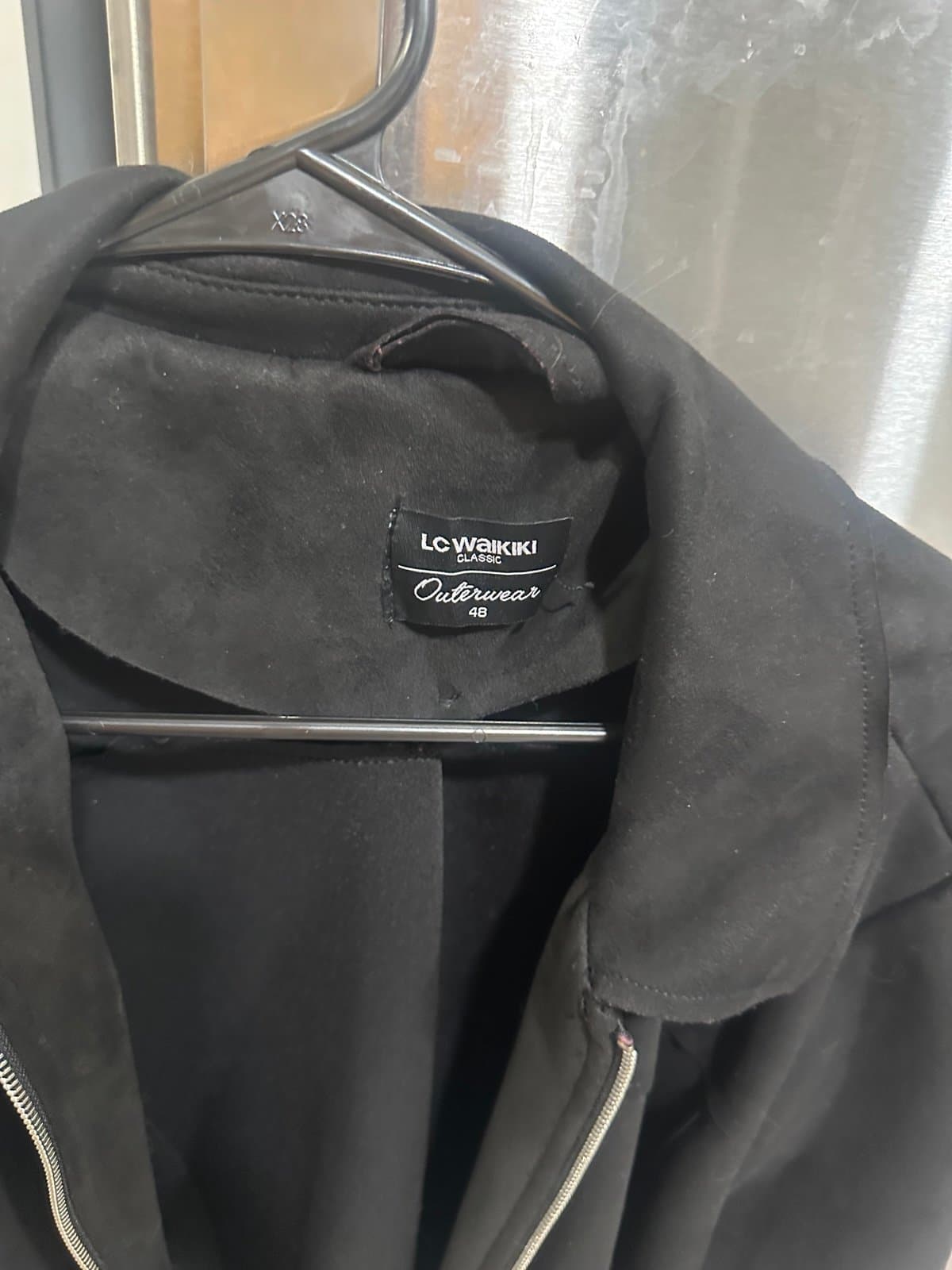 Black faux suede jacket - Thumbnail 3