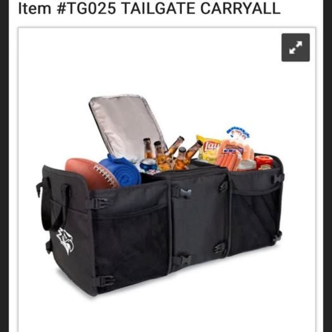 Carryall Tailgate Carrier & Cooler, designed for trunk organization, - Image 1