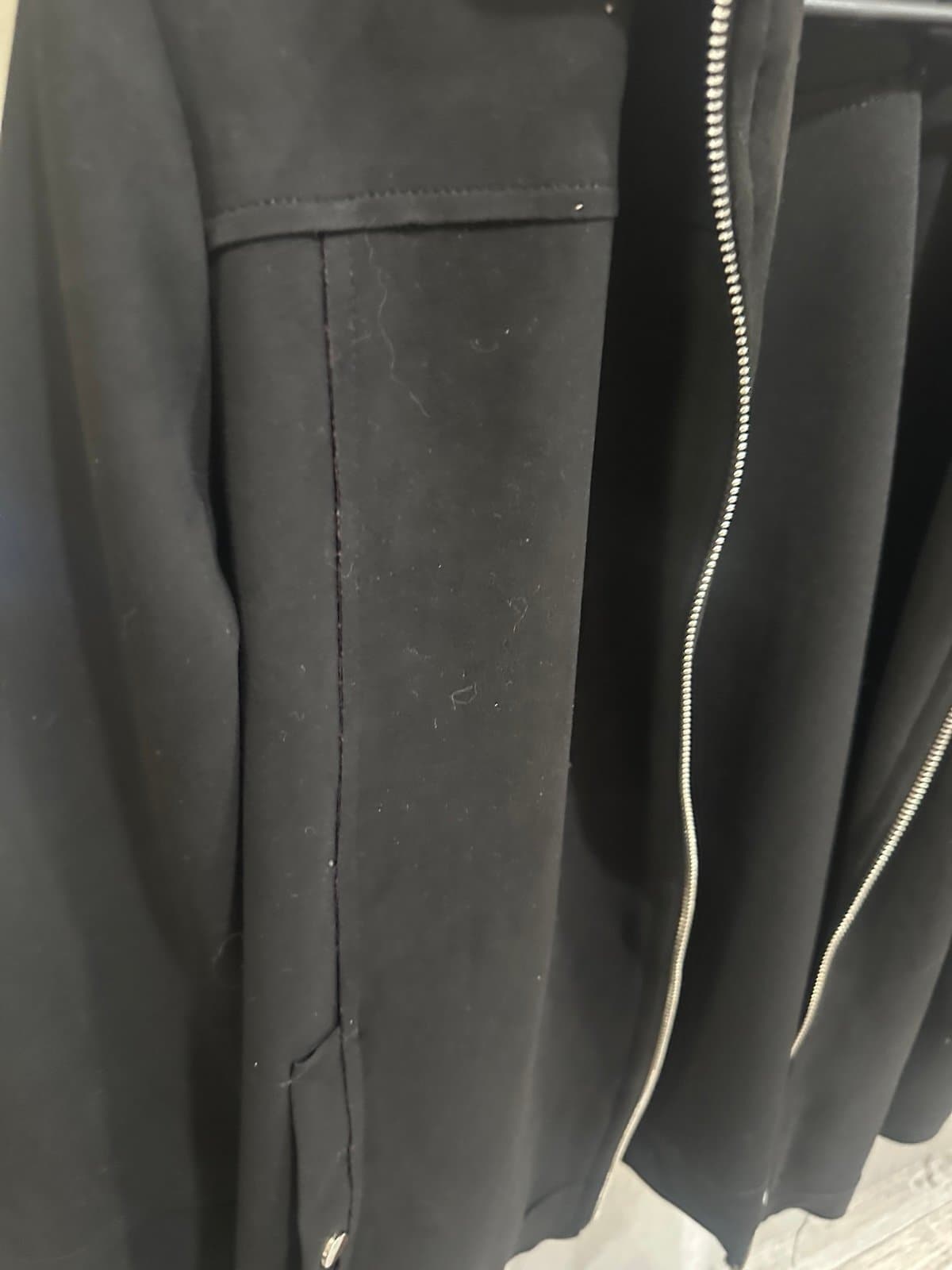 Black faux suede jacket - Thumbnail 4