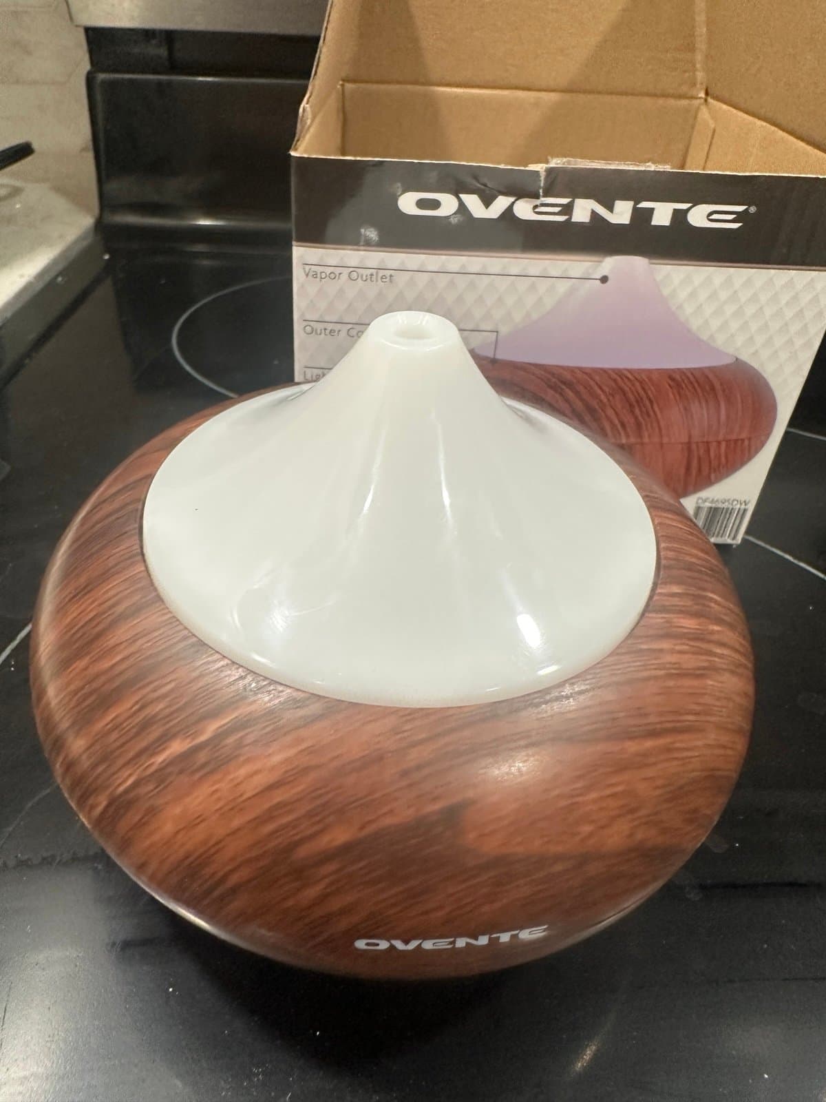 Ovente Brown Essential Oil Diffuser - Image 1