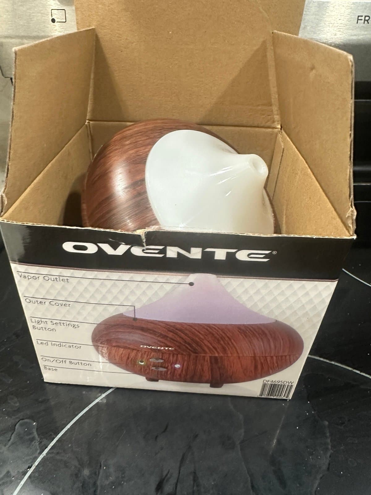 Ovente Brown Essential Oil Diffuser - Thumbnail 3