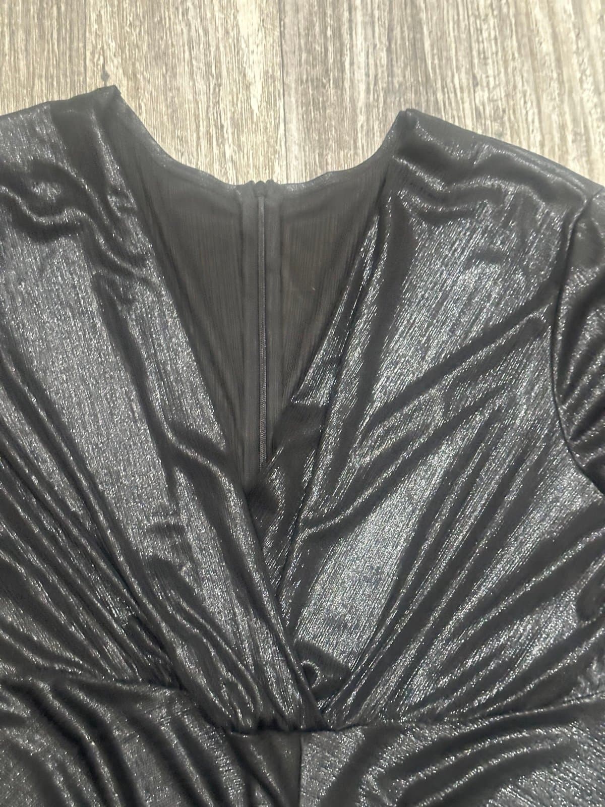 Chic Asymmetrical Black Dress - Thumbnail 6