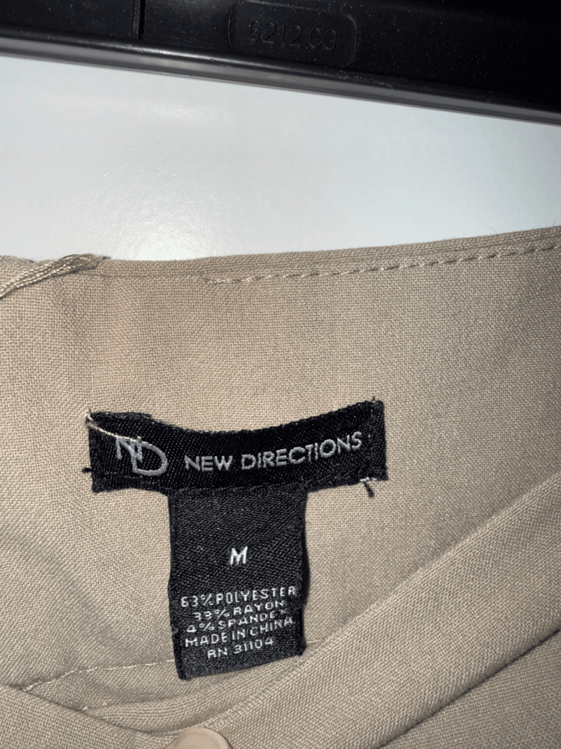 Tan Pencil Skirt - Classic Fit, Size M - Thumbnail 2