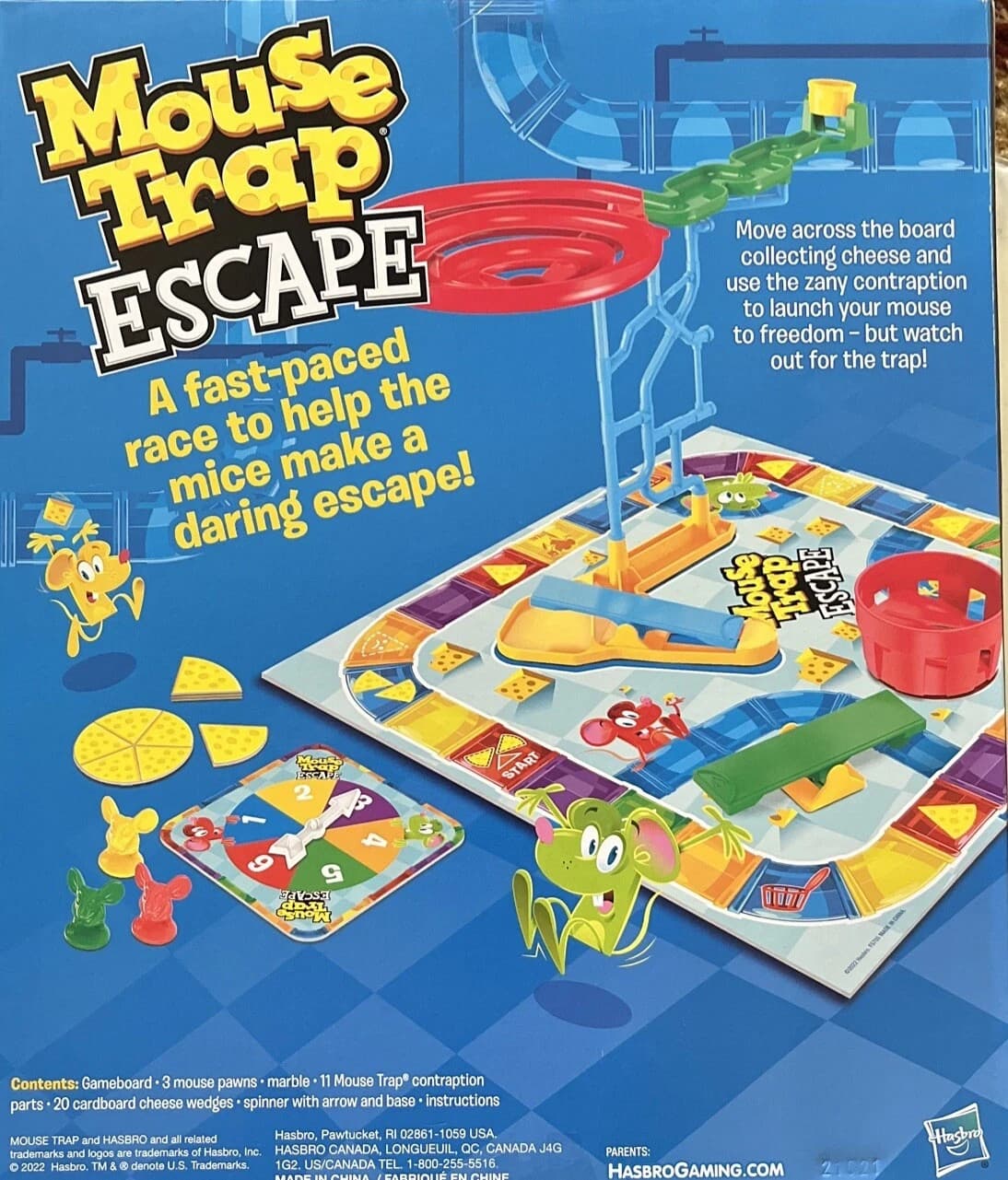 Mouse Trap Escape Kids Board Game Hasbro - Scurry Through and Squeak Out! NIB - Thumbnail 2