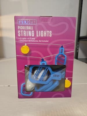 Fun Day Pickleball String Lights - Image 1