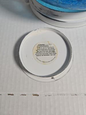 Home Essentials Blue Crackle Lantern Candle Round Glass Metal Outdoor 11” X 8” - Thumbnail 8