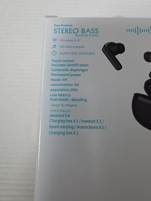 G51 True Wireless 5.4 Stereo Earbuds White NEW - Thumbnail 8