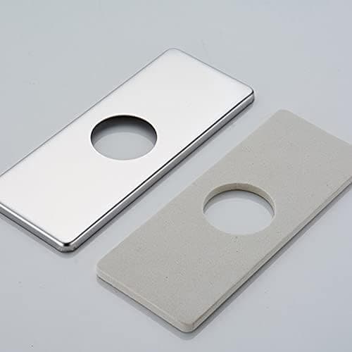 6 Inch Chrome Sink Hole Cover, 4" Hole Cover Deck Plate, Bathroom Faucet 2pcs - Thumbnail 6