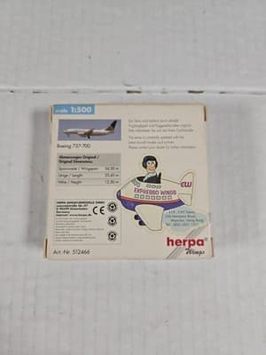 1:500 Herpa Wings Continental Airlines Boeing 737-700 N24702 512466 New Generati - Thumbnail 12