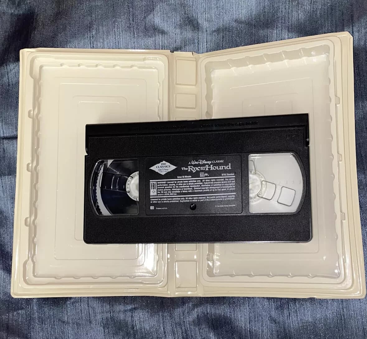 Lot of Black Diamond Disney VHS Tapes Jungle Book Aladdin Fox & Hound Beauty Be - Thumbnail 4