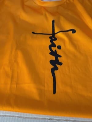 Women's 2 Piece Outfits Summer Faith Print Short Pants Workout Sets NEW - Thumbnail 8