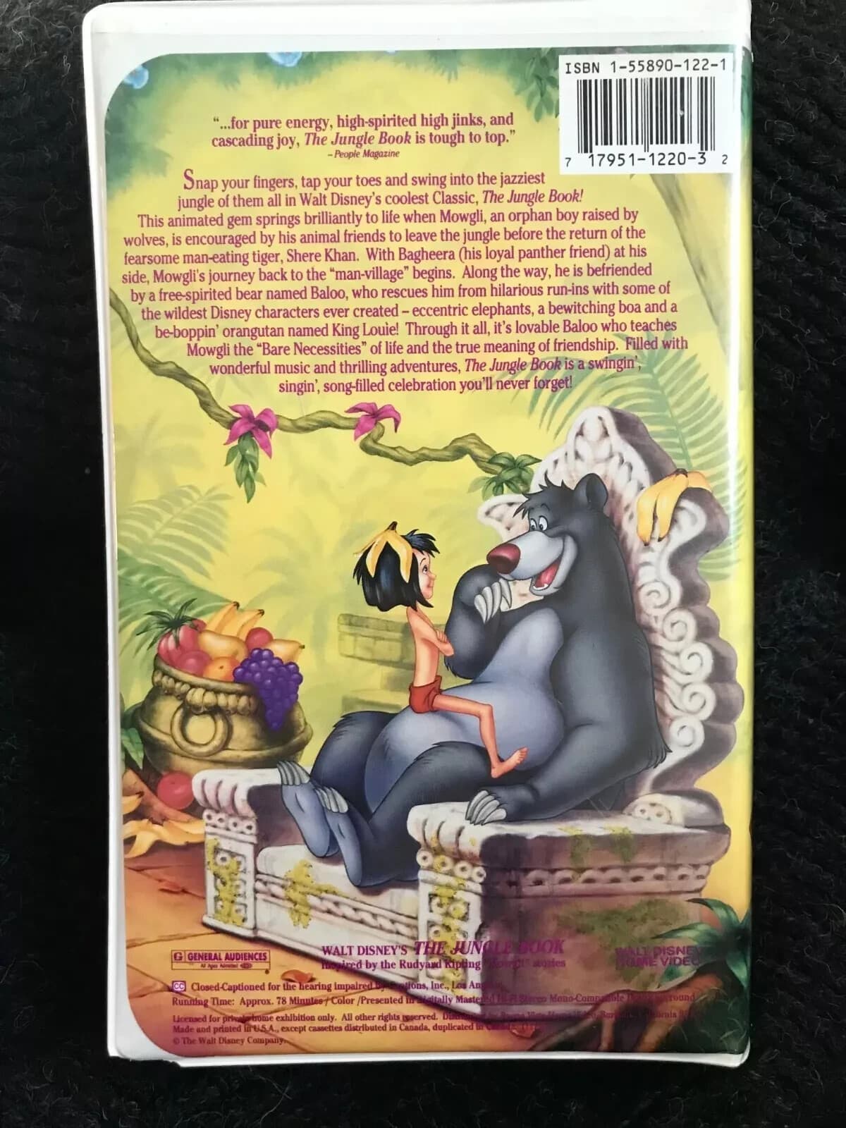 Lot of Black Diamond Disney VHS Tapes Jungle Book Aladdin Fox & Hound Beauty Be - Thumbnail 12