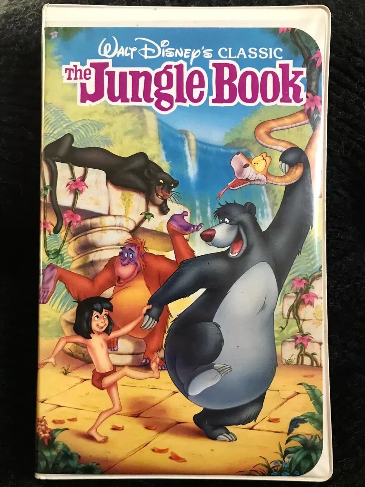 Lot of Black Diamond Disney VHS Tapes Jungle Book Aladdin Fox & Hound Beauty Be - Thumbnail 11