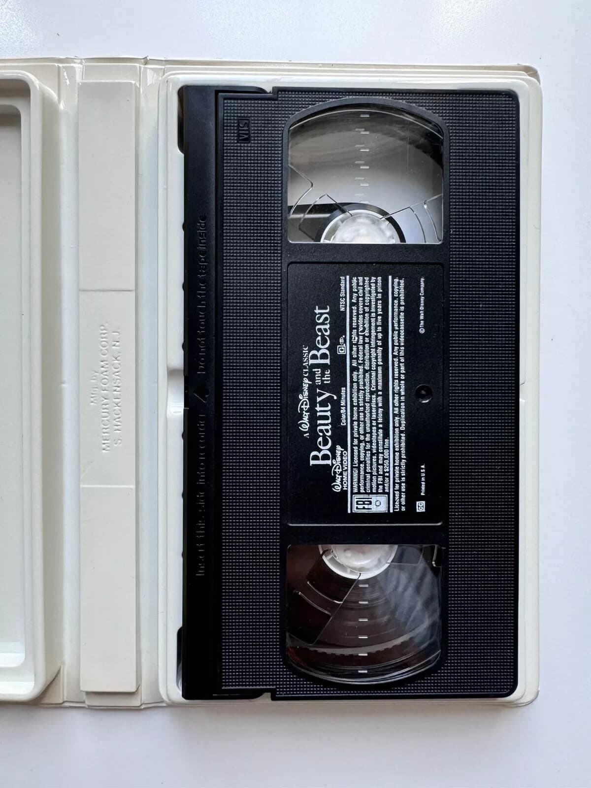 Lot of Black Diamond Disney VHS Tapes Jungle Book Aladdin Fox & Hound Beauty Be - Thumbnail 6