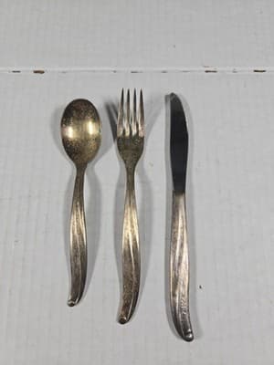 Vintage TWA Airline Silverware International Silver Plate 3-Lot - Image 1
