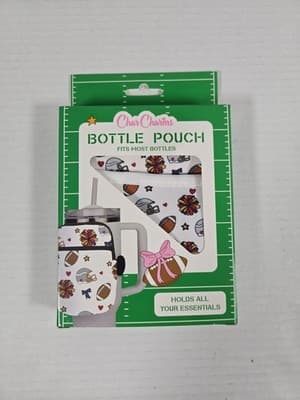 CharCharms Water Bottle Pouch Bag Travel Tumbler Football Game Day - Image 1