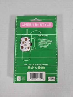 CharCharms Water Bottle Pouch Bag Travel Tumbler Football Game Day - Thumbnail 2