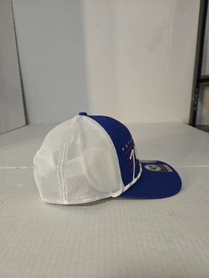 Philadelphia 76ers 47 Brand Trucker Blue Downburst Snapback Rope Hat Script - Thumbnail 3