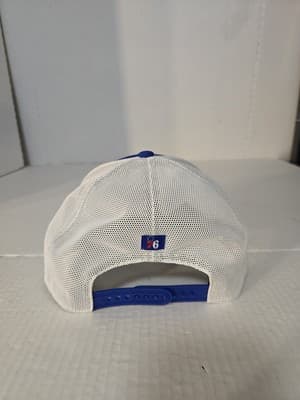 Philadelphia 76ers 47 Brand Trucker Blue Downburst Snapback Rope Hat Script - Thumbnail 2