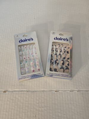 Claire's Press on Coffin Nails 24 Faux Nails 2 Pack NEW - Image 1