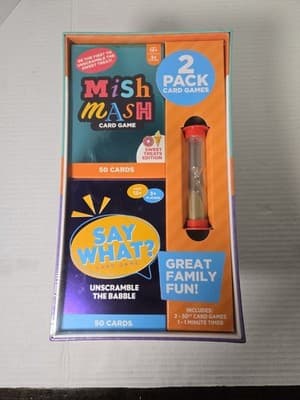 Say What? And Mish Mash Card Games Bundle - Brand New, Factory Sealed U5 - Image 1