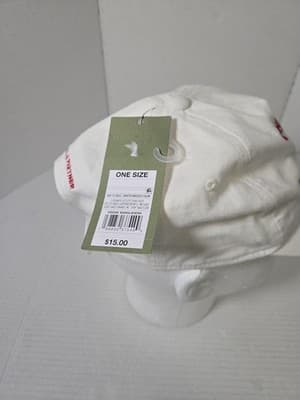 Pickleball Court King Embroidered White Adjustable Cap Hat - Thumbnail 4