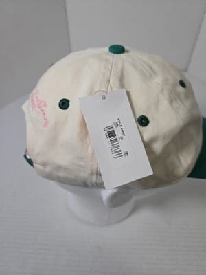 Frasier Sterling Sport Tennis Crest Baseball Cap Cream Green Adjustable Strap - Thumbnail 5