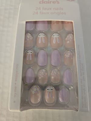 Claire's Press on Coffin Nails 24 Faux Nails NEW - Thumbnail 2