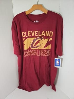 Cleveland Cavaliers CSA Dark Garnet 100% Cotton T-Shirt Adult Size XL NWT - Image 1
