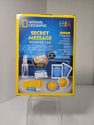 National Geographic SECRET MESSAGE SCIENCE LAB Science Kit STEM New - Thumbnail 3