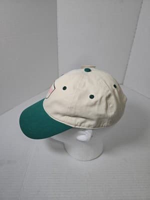Frasier Sterling Sport Tennis Crest Baseball Cap Cream Green Adjustable Strap - Thumbnail 4