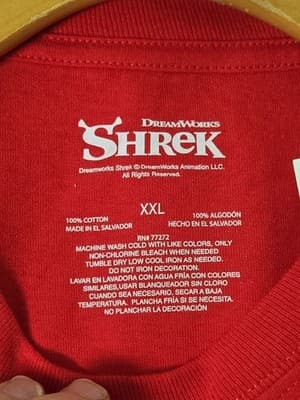 Shrek Novelty Christmas Tee 2XL NOT MY GUMDROP BUTTONS - Thumbnail 4