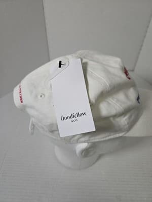 Pickleball Court King Embroidered White Adjustable Cap Hat - Thumbnail 5