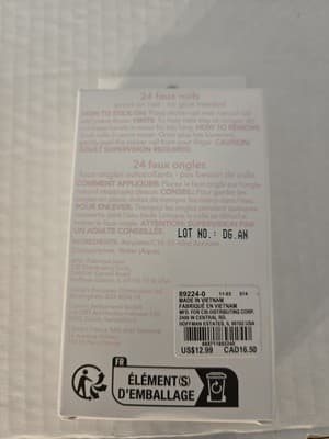 Claire's Press on Coffin Nails 24 Faux Nails NEW - Thumbnail 4