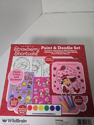 Strawberry Shortcake Set Paint and Doodle Set, Scented Stickers, New - Thumbnail 3
