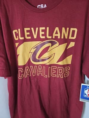 Cleveland Cavaliers CSA Dark Garnet 100% Cotton T-Shirt Adult Size XL NWT - Thumbnail 4