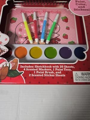 Strawberry Shortcake Set Paint and Doodle Set, Scented Stickers, New - Thumbnail 5