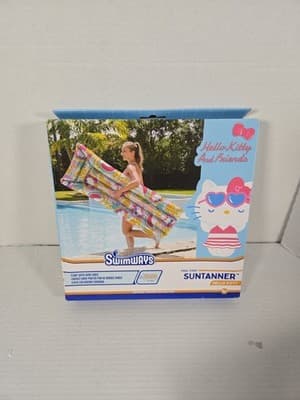 Swimways Hello Kitty & Friends Suntanner Pool Float- 23"x70" NEW - Image 1