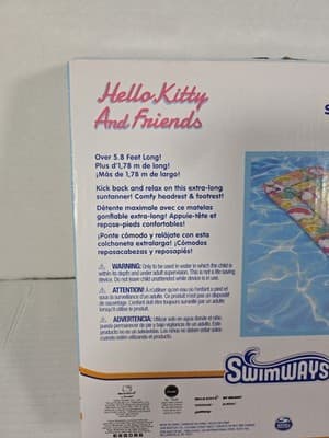 Swimways Hello Kitty & Friends Suntanner Pool Float- 23"x70" NEW - Thumbnail 4