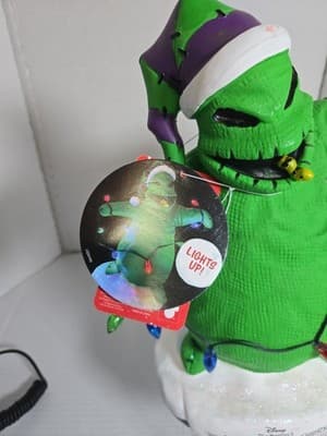 NEW Disney The Nightmare Before Christmas Oogie Boogie Light-Up Garden Statue - Thumbnail 2