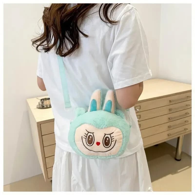 Cute Bunny Plush Crossbody Bag | Long Ears Cartoon Shoulder Travel Bag NEW - Thumbnail 4