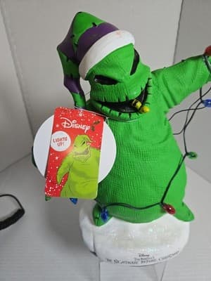 NEW Disney The Nightmare Before Christmas Oogie Boogie Light-Up Garden Statue - Thumbnail 6